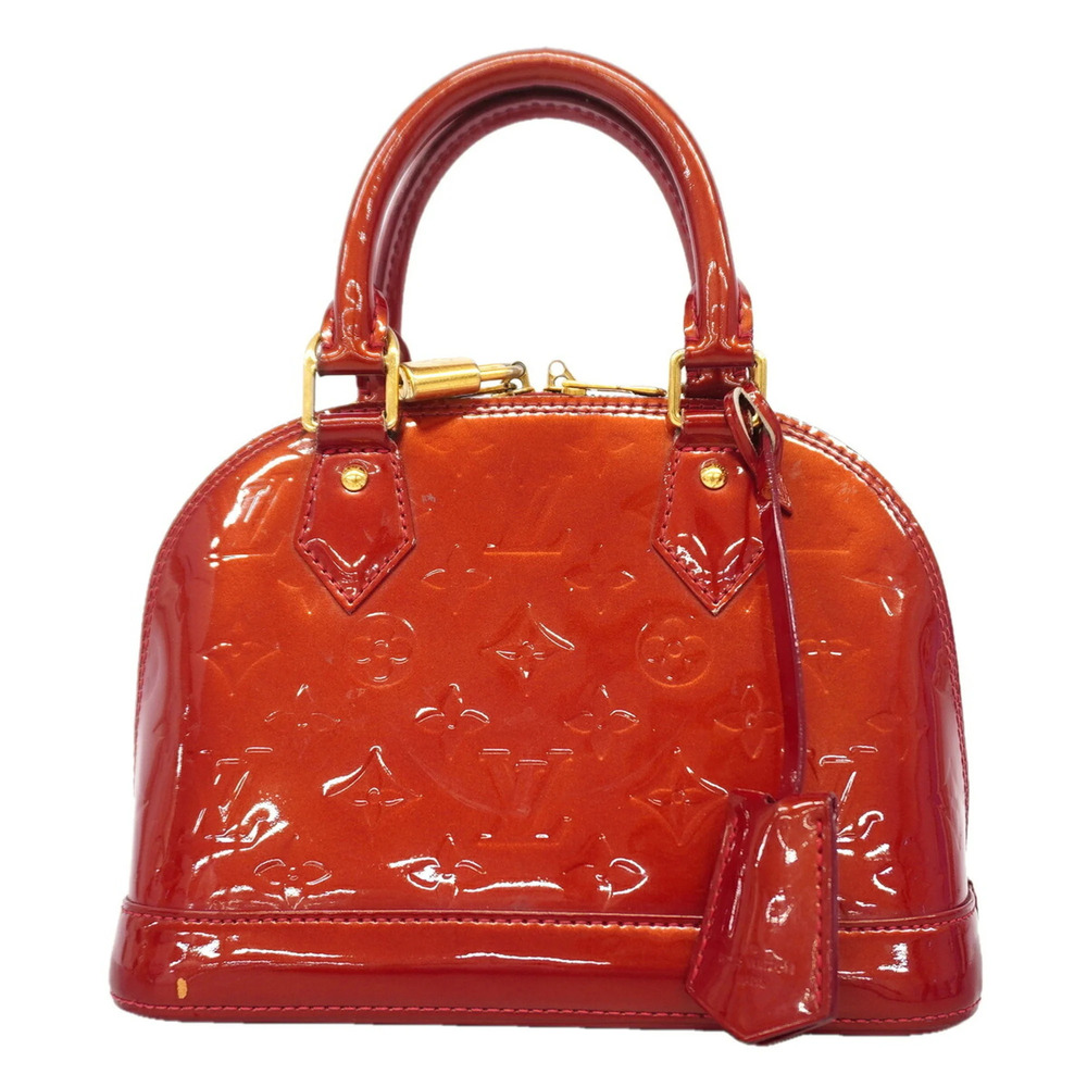 Louis Vuitton Alma BB Vernis handbag, M91698, Rouge Grenadine, for women.